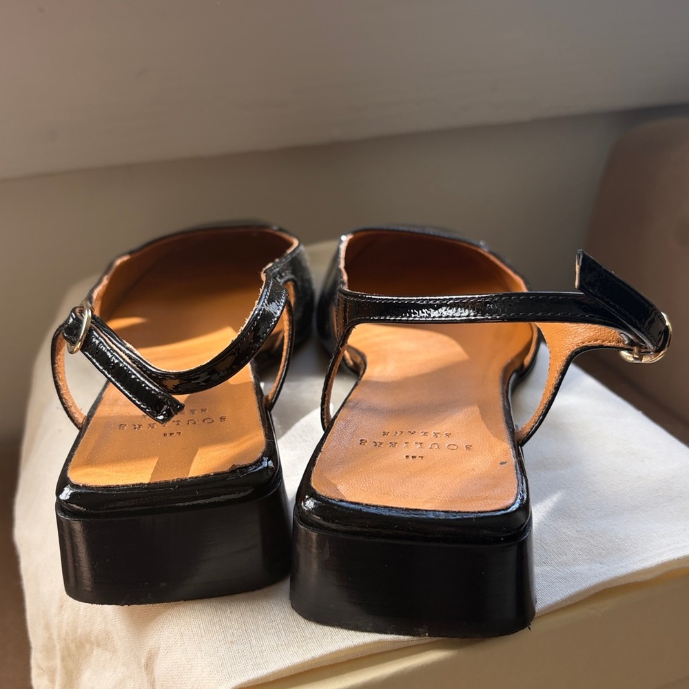 Sezane Livie Babies Patent Black - Size 7 (38) - Picture 3 of 5